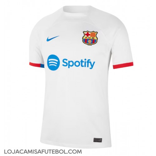 Camisa de Futebol Barcelona Equipamento Secundário 2023-24 Manga Curta